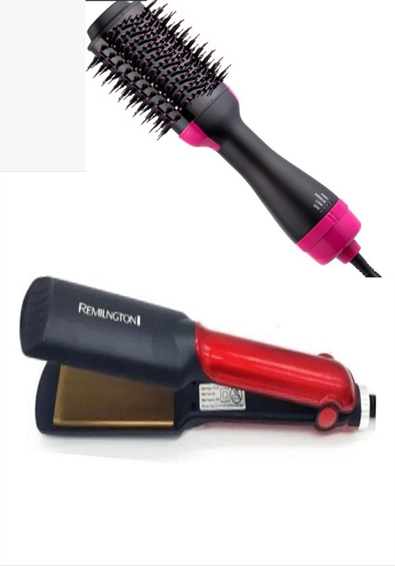 COMBO CEPILLO SECADOR  + PLANCHA CABELLO